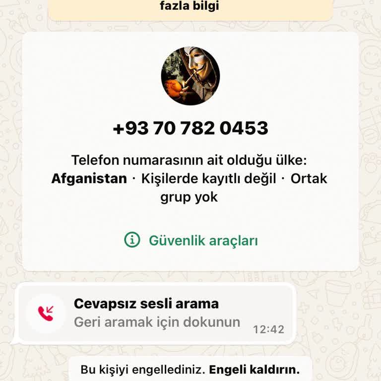 Bilinmeyen Numaradan Gelen Rahatsız Edici Arama