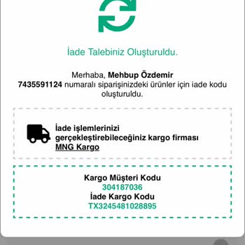 İstenmeyen Ürün Gönderimi Ve İade Sorunu