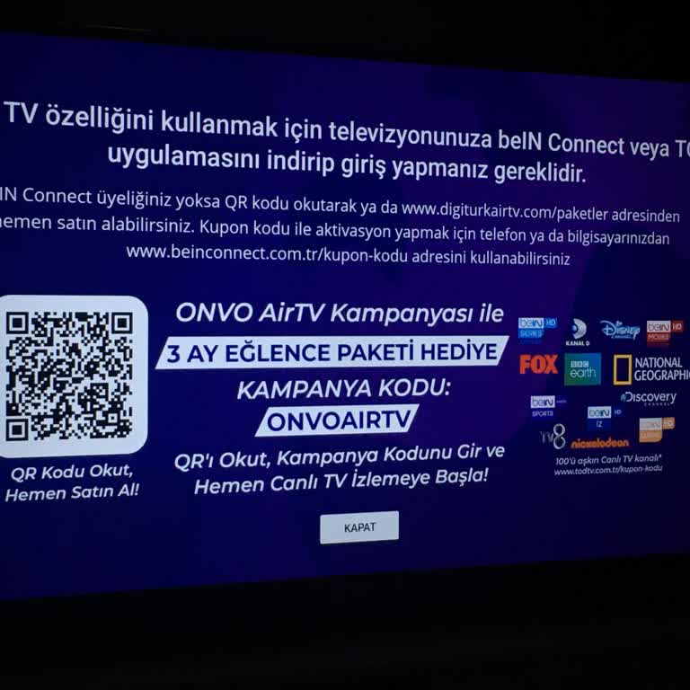 Onvo Airtv Kampanyası Aktivasyon Sorunu