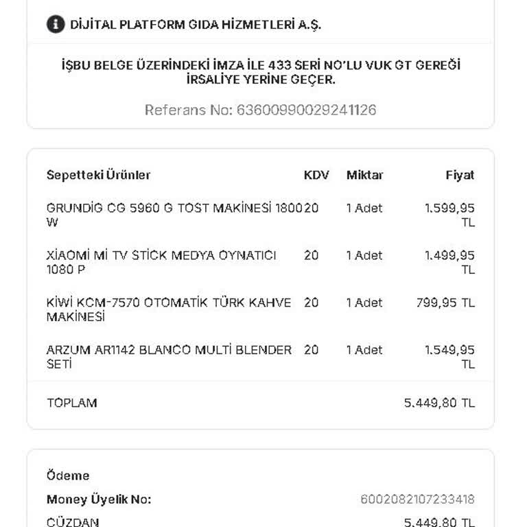 Migros Ekstra'dan Eksik Ürün Ve Mağduriyet
