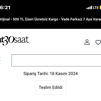 Fossil Kargo Ve İletişim Sorunlarıyla Dolanan Saat Siparişi