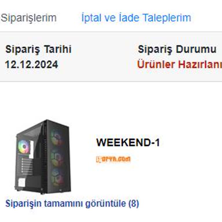 Hazır Sistem Bilgisayar Siparişinde Gecikme Ve Yanıltıcı Teslimat Süresi