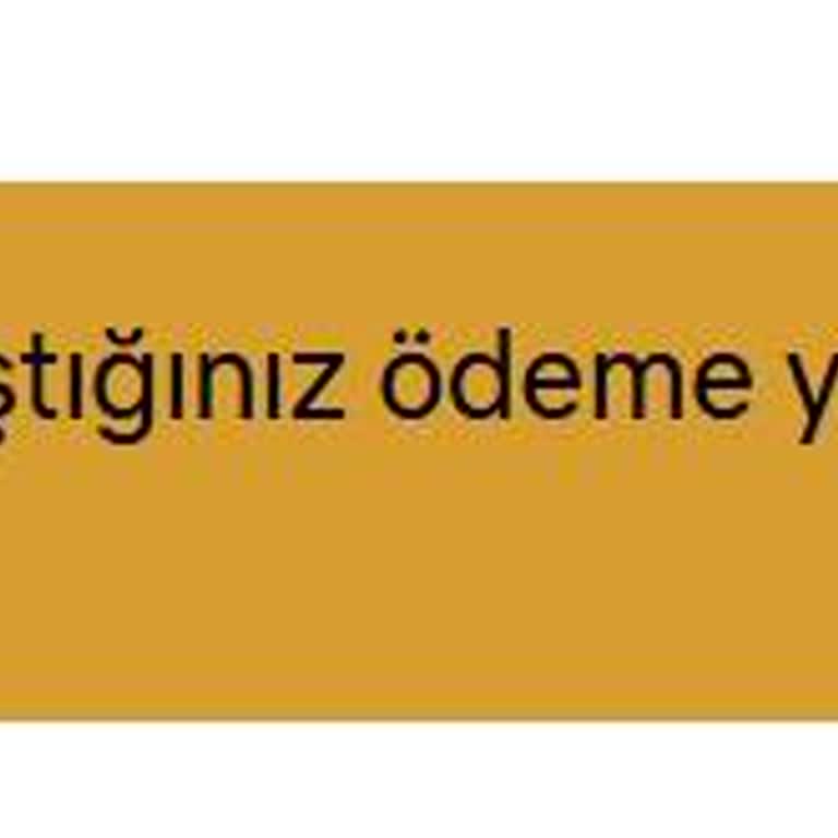 Halkbank Kartı İle Online Ödeme Sorunu