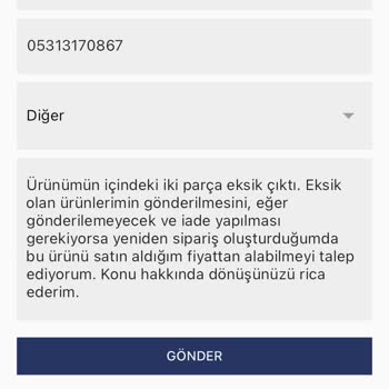 Eksik Ürün Ve İade Sorunu: English Home Alışveriş Deneyimi