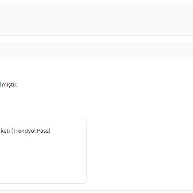 Trendyol Pass Kargo Hakkı Kullanılamıyor