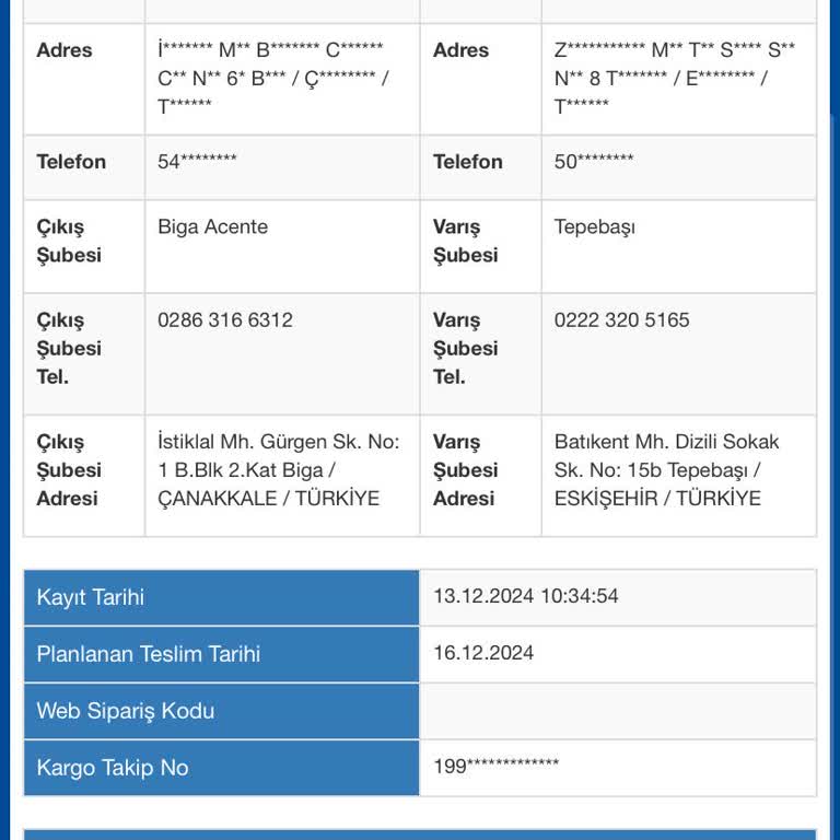 Sürat Kargo Eskişehir Şubesi'nde Teslimat Sorunu Ve İletişimsizlik