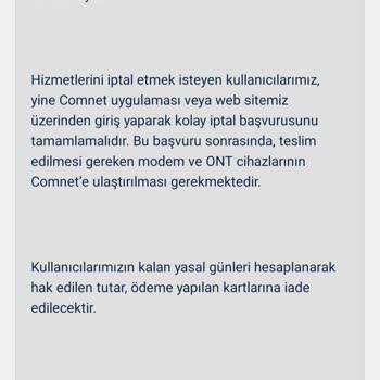 Comnet İptal Sonrası Para İadesi Sorunu