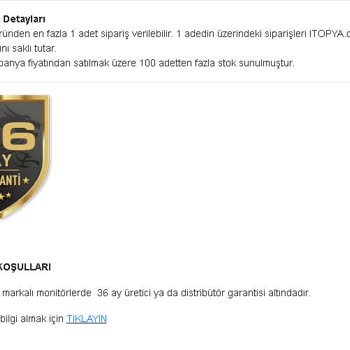 Garanti Süresi Ve Müşteri Hizmetleri Sorunu