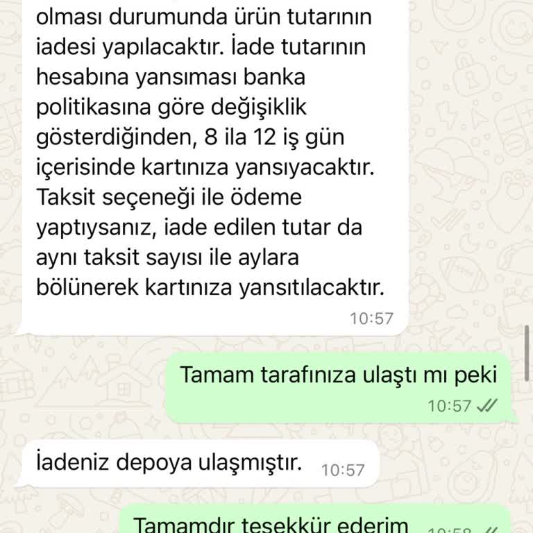 İade Sürecinde Gecikme Ve İletişim Sorunları