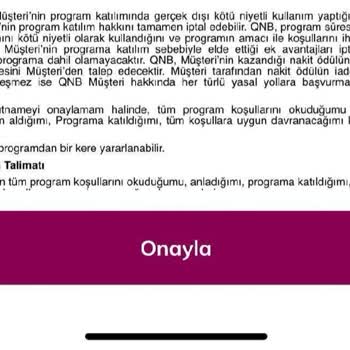 QNB Kampanyasında Haksız İptal Ve Ödül Geri Alımı