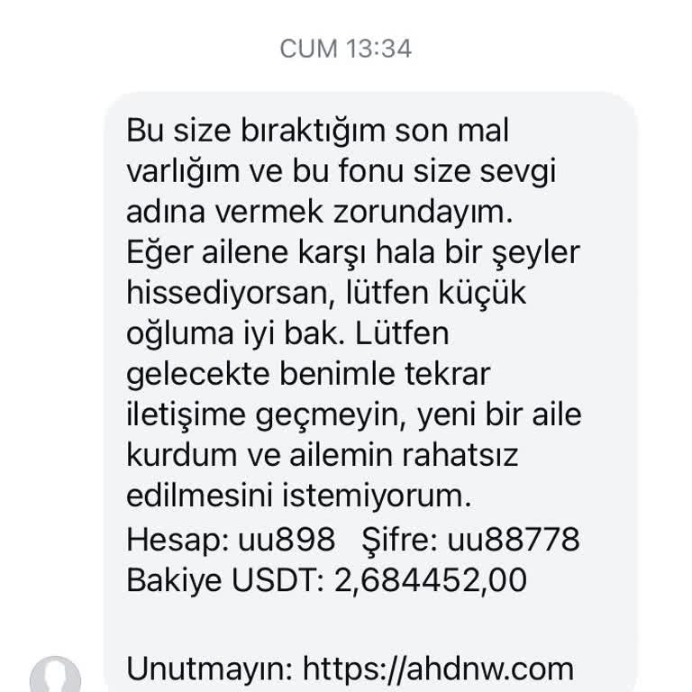 Ahdnw.com Kripto Para SMS Dolandırıcılığı