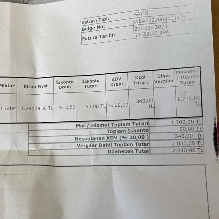 Yanlış Fatura Ve Ek Ücret Talebi