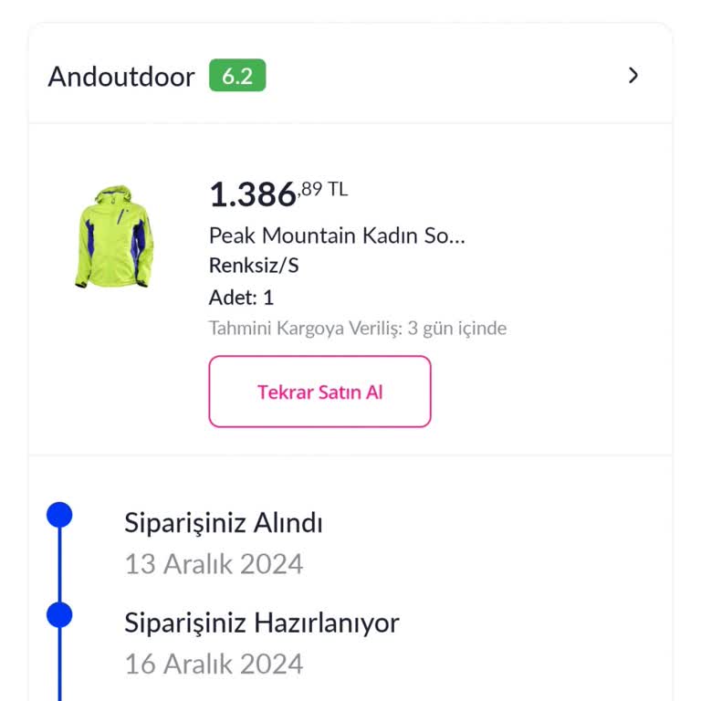 Sipariş Verilmemesi Ve Mağduriyet