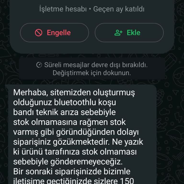 Yanlış Stok Bilgisiyle Müşteri Mağduriyeti