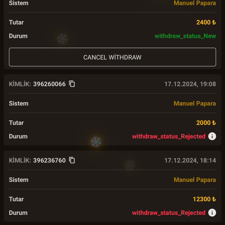 Richycashbet'te Param Buhar Oldu