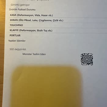 Monster Laptop Servisinde Çözülemeyen Ekran Sorunu