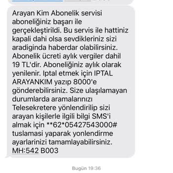 Arayan Kim Servisi Çalışmıyor