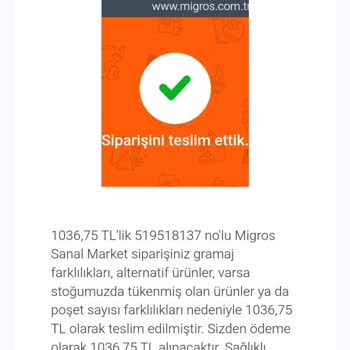 Eksik Ürün Ve İade Sorunu: Migros Sanal Market Hayal Kırıklığı