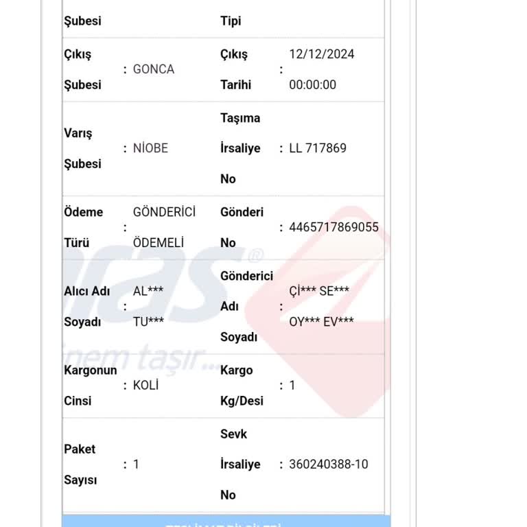 Aras Kargo'nun Sorumluluk Eksikliği Ve Teslimat Sorunu