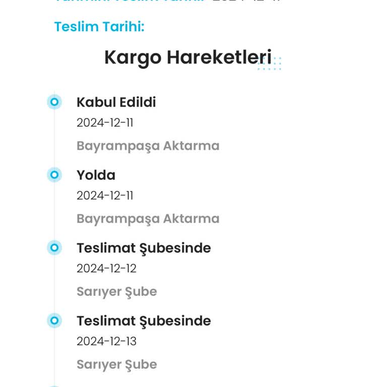 Kargom Sarıyer Şubede Bekletiliyor: Dağıtıma Çıkmıyor
