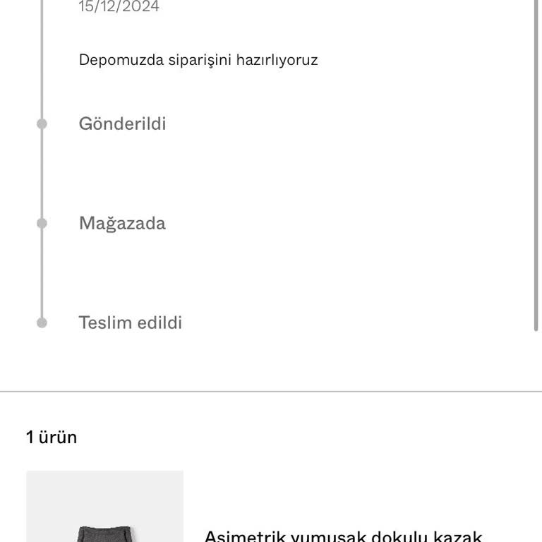 Bershka Online Sipariş Teslimat Sorunu