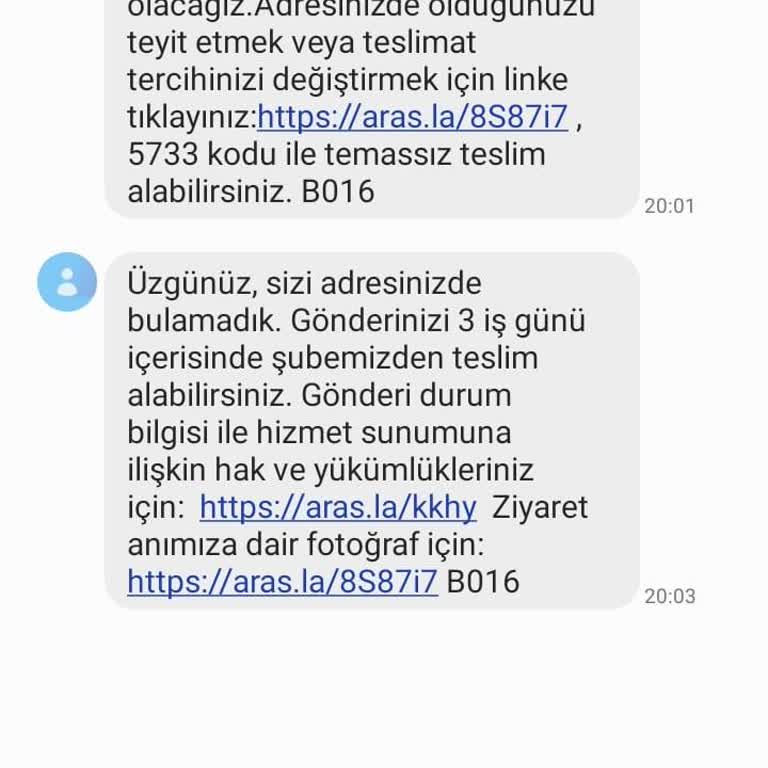 Aras Kargo Teslimat Sorunları Ve İlgisiz Hizmet
