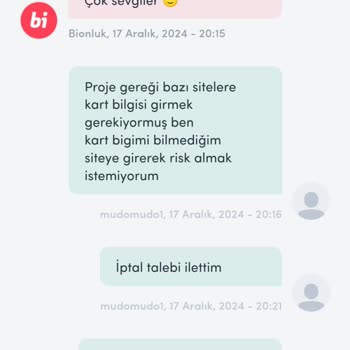 Bionluk'ta İptal Talebi Sorunu Ve Yavaş Destek