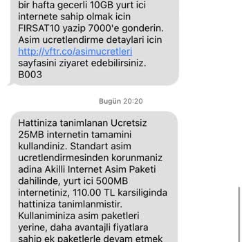 Vodafone'un Ekstra Ücretlendirme Sorunu