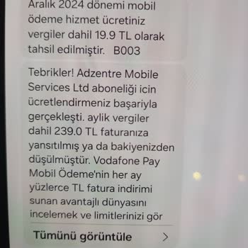 İzinsiz Mobil Ödeme Ve Abonelik Sorunu