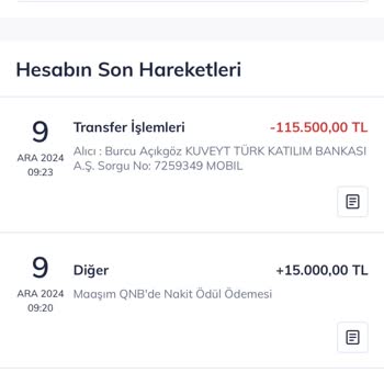 QNB Kampanyasında Kazanılmış Hakların Geri Alınması