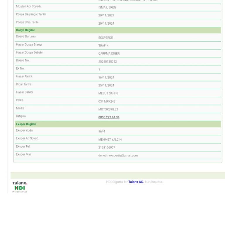 Exper Ve Sigorta Firması Arasında Kalan Müşteri Mağduriyeti