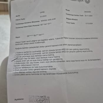 Garanti Kapsamında Olmayan Çerçeve Sorunu