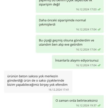 Çiçek Sepeti'nden Gelen Yanıltıcı Sipariş