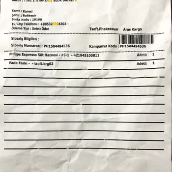 Boş Poşet Şoku: Gönderilmeyen Espresso Süt Haznesi