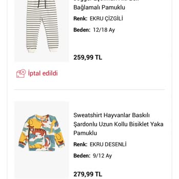 Koton Online'da Stok Sorunu Ve İptaller