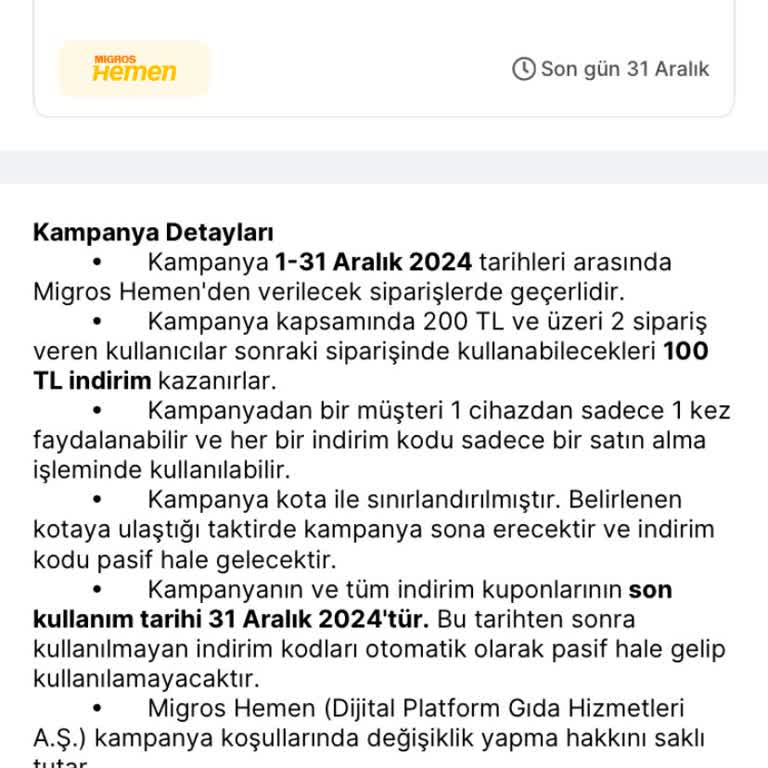 Migros'ta Yalan Kampanya!