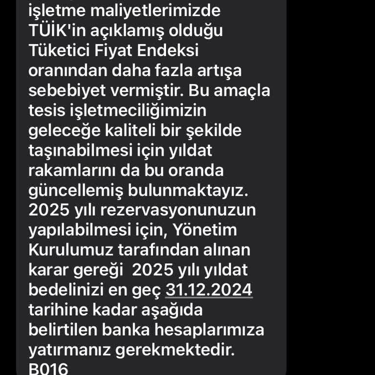 Yıllık Aidat Artışıyla Mağduriyet