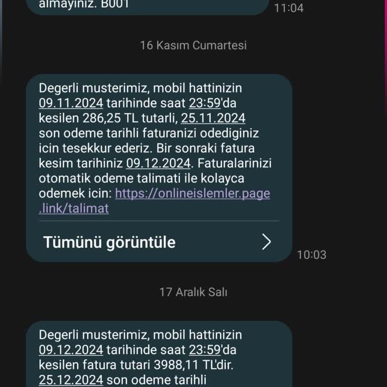 Vodafone'a Geçişte Yüksek Fatura Şoku