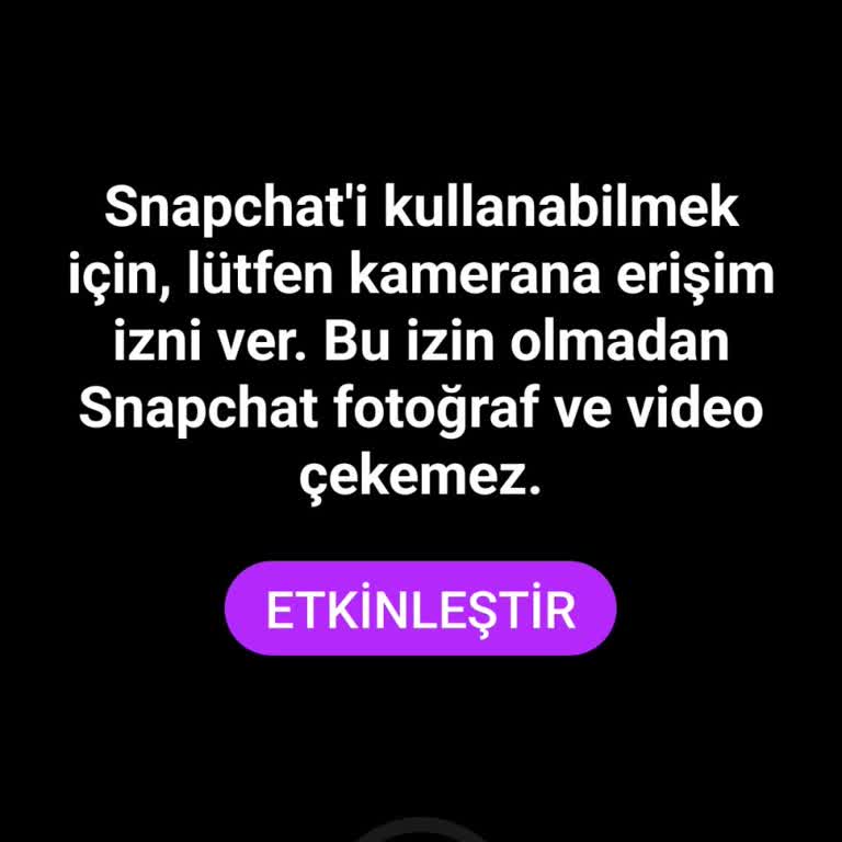 Snapchat'te Siyah Ekran Sorunu