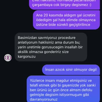 İmannoor'dan Defolu Ürün Ve Yetersiz Müşteri Hizmetleri