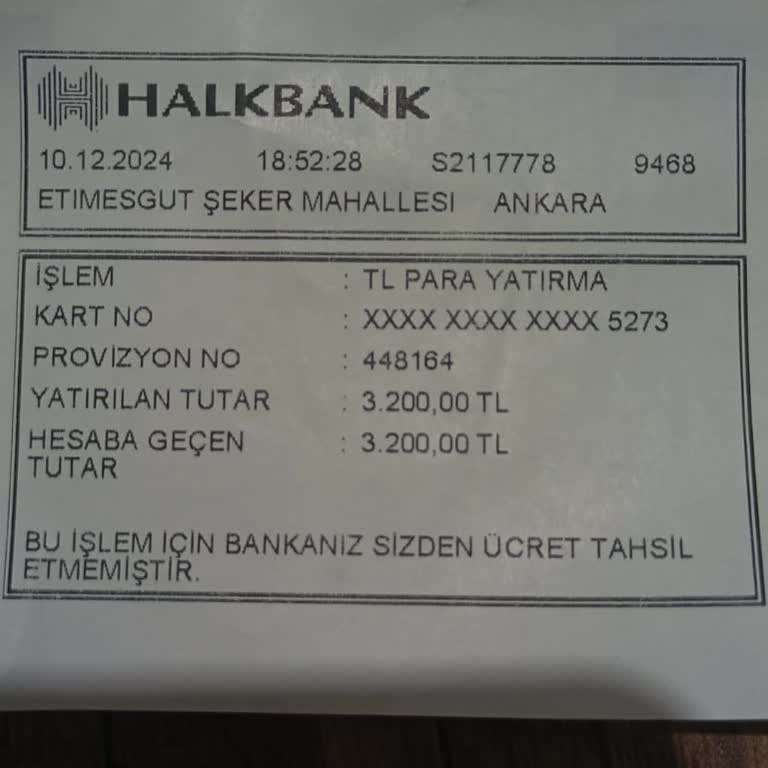 Bankamatik İşleminde Eksik Para Problemi