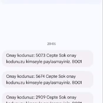 Şok Sanal Market'te Bilgim Dışında Yapılan İşlemler