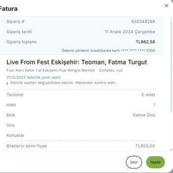 Viagogo'dan Alınan Biletlerin İadesi Yapılmadı