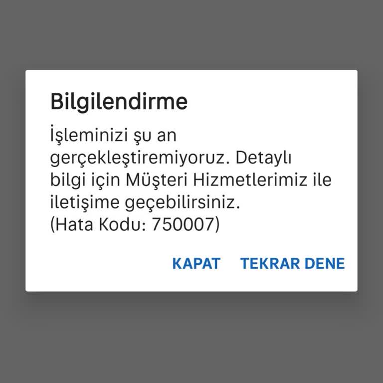 İlan Yayınlama Sorunu: 750007 Hata Kodu