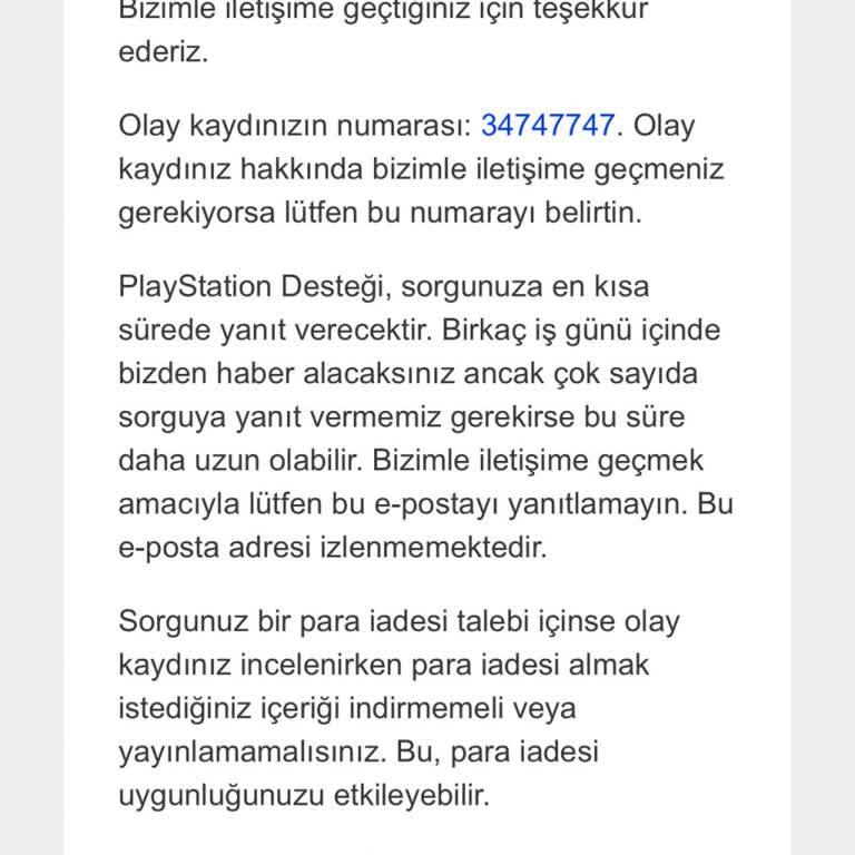 İade Talebine Yanıt Yok: Müşteri Hizmetleri Hayal Kırıklığı