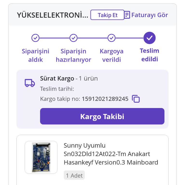 Kargo Teslimatında Yaşanan Sorun Ve Yanıltıcı Bildirim
