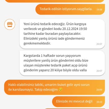 Yanlış Ürün Gönderimi Ve Yetersiz Müşteri Hizmeti