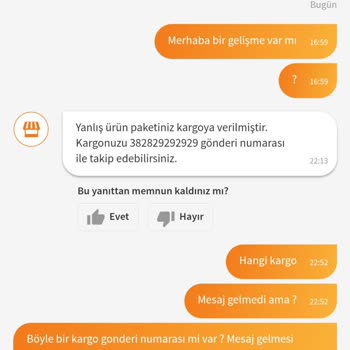 Yanlış Ürün Gönderimi Ve Yetersiz Müşteri Hizmeti