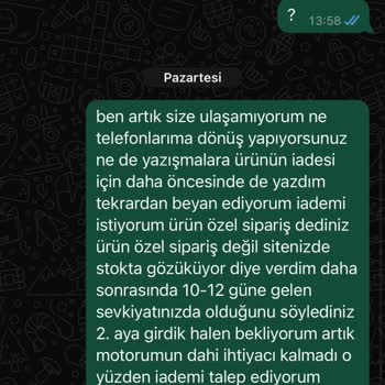 BRN Motorlu Araçlardan Aldatıcı Satış Ve İletişimsizlik