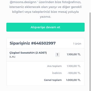 Moon’s Design Siparişimi Göndermediler!